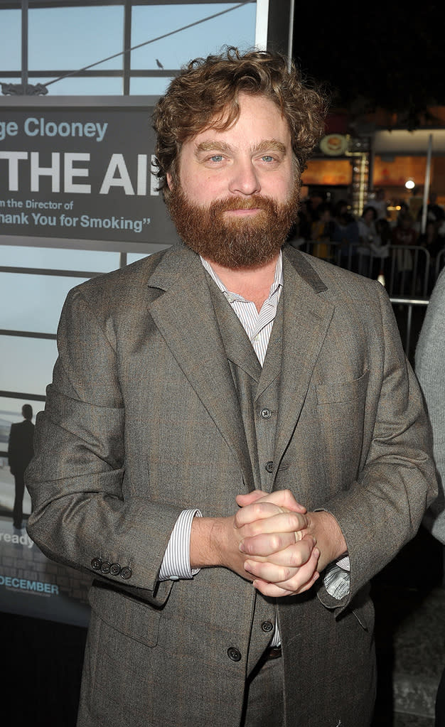 Up in the Air LA Premiere 2009 Zach Galifianakis