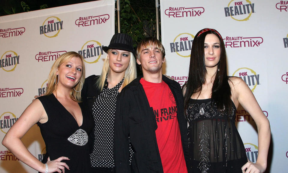 Angel Carter, Leslie Carter, Aaron Carter and Bobbie Jean Carter (Michael Buckner / Getty Images)