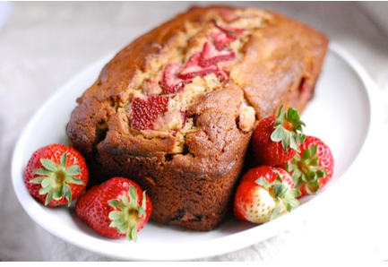 Whole Wheat Strawberry Banana Bread