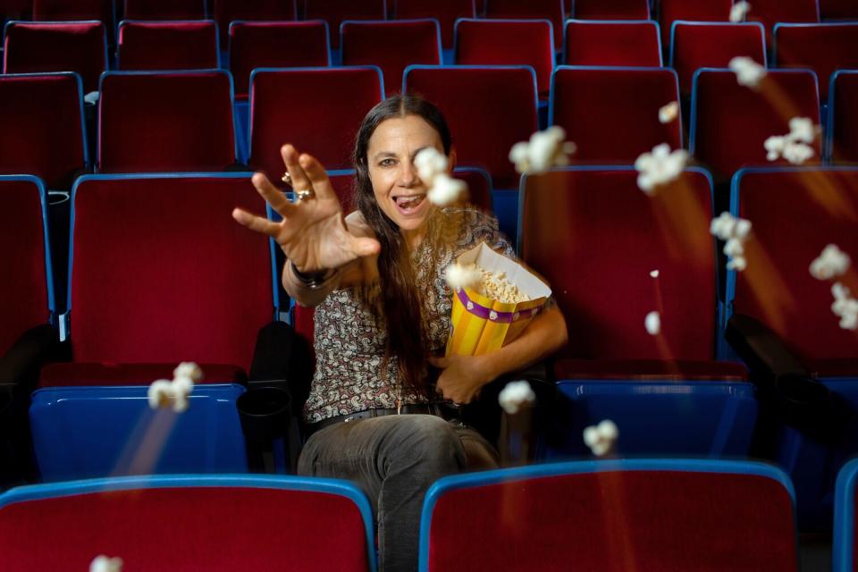 Justine Bateman at the New Beverly Cinema, in Los Angeles, CA, March 05, 2020.