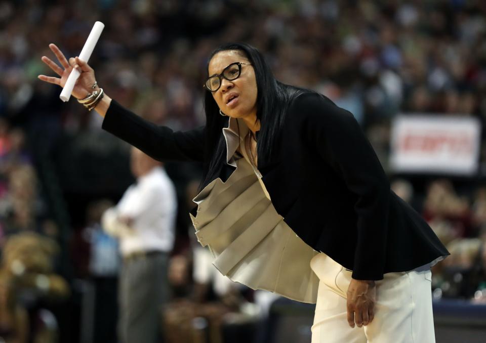 Gamecocks coach Dawn Staley led her team to the 2017 women's NCAA Tournament championship.