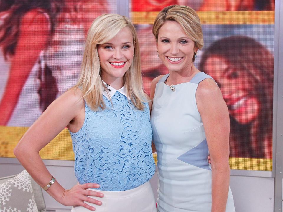 Reese Witherspoon and Amy Robach in 2015.