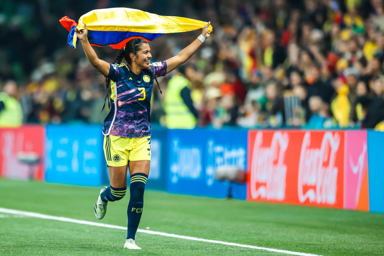 Jamaica le complicó el partido a Colombia, pero finalmente las sudamericanas hicieron historia y pasaron a Cuartos de Final. (Chris Putnam/Future Publishing via Getty Images)