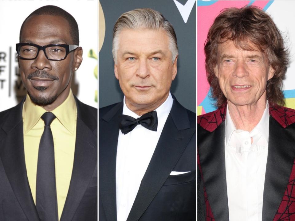 Eddie Murphy, Alec Baldwin und Mick Jagger (v.l.n.r.) haben eine ganze Kinderschar. (Bild: lev radin/Shutterstock.com / KGC-146/starmaxinc.com/ImageCollect / Tinseltown/Shutterstock.com)