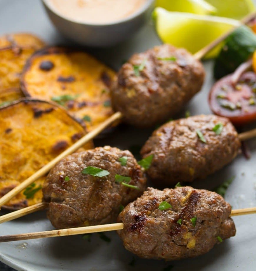 Thai Beef Kofta Recipe With Coconut Sauce from Sweet Peas and Saffron