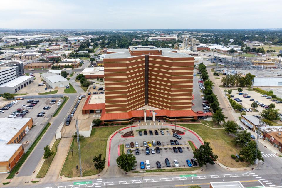 The Oklahoma County Detention Center is pictured in Oklahoma City, on Tuesday, Oct. 3, 2023.