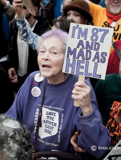 Frances Goldin at an Occupy Wall Street protest. (Photo: Ryan Joseph)