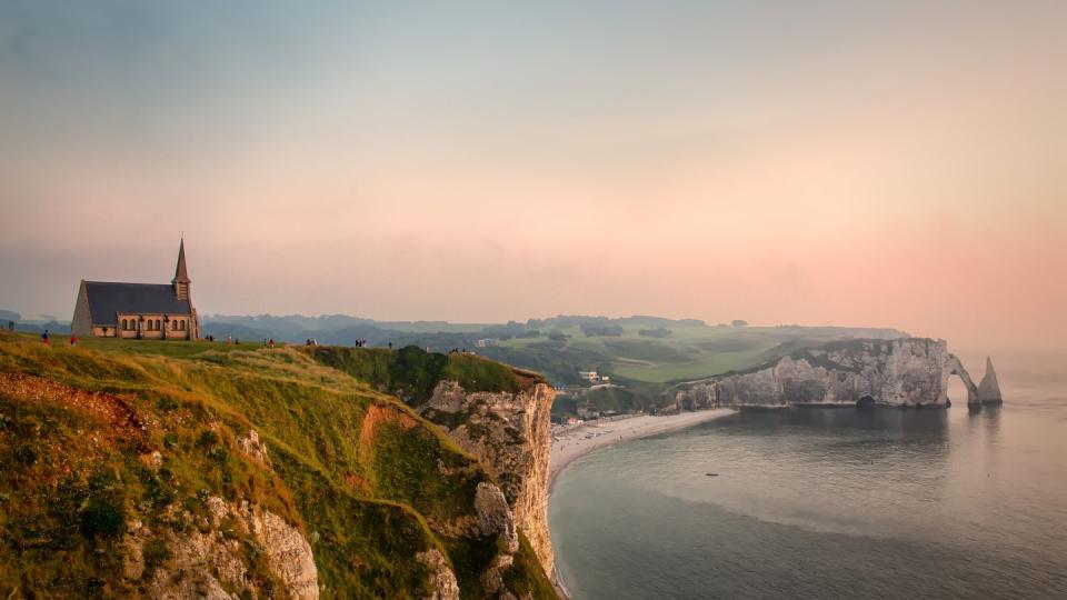 evening in etretat