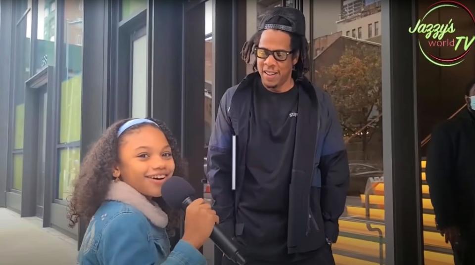 At age 11, Jazzy landed an interview with Jay Z after she waited outside the rappers office with her dad. The video instantly went viral. Jazzys World TV/YouTube
