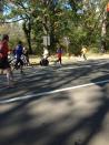 Wheelchair racers taking part in the #unofficial #nycmarathon