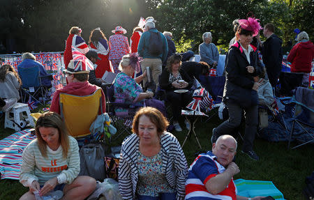 People gather ahead of the wedding of Britain’s Prince Harry to Meghan Markle in Windsor, Britain, May 19, 2018. REUTERS/Damir Sagolj