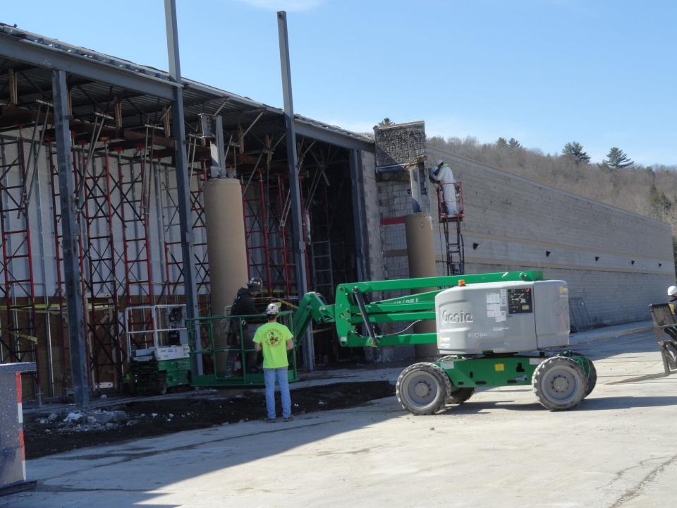 Site work for the new T. J. Maxx store in the former Kmart location at the Route 6 Mall near Honesdale, is expected to finish around late May or early June 2023, Sun Industrial project superintendent Chavez Brown said, March 22. . Kmart occupied this site until 2018.