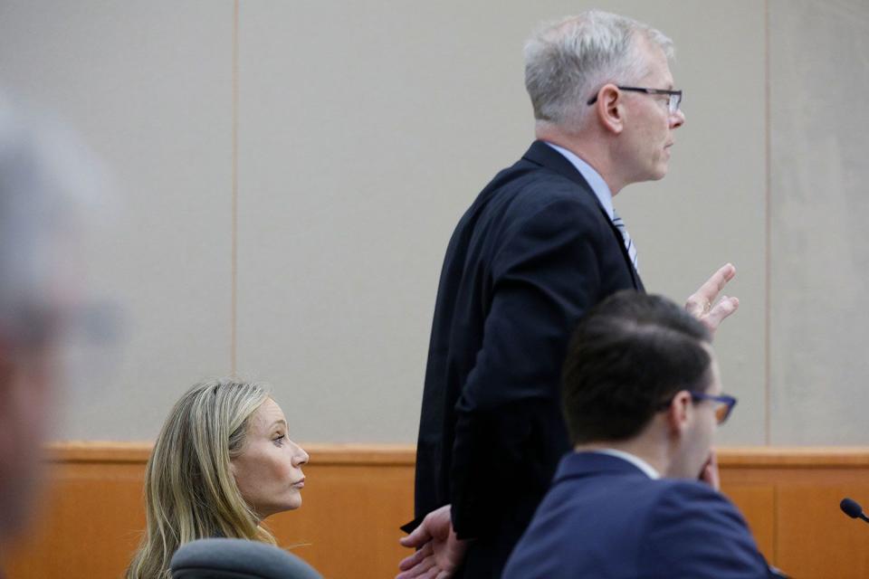 Jeff Swinger/AP/Shutterstock Gwyneth Paltrow and her attorney Stephen Owens on Thursday