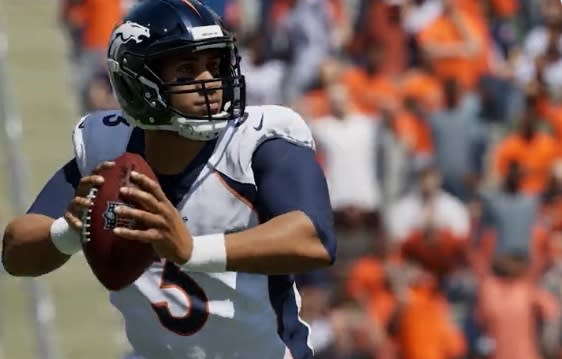 First look: QB Russell Wilson in Denver Broncos uniform in 'Madden