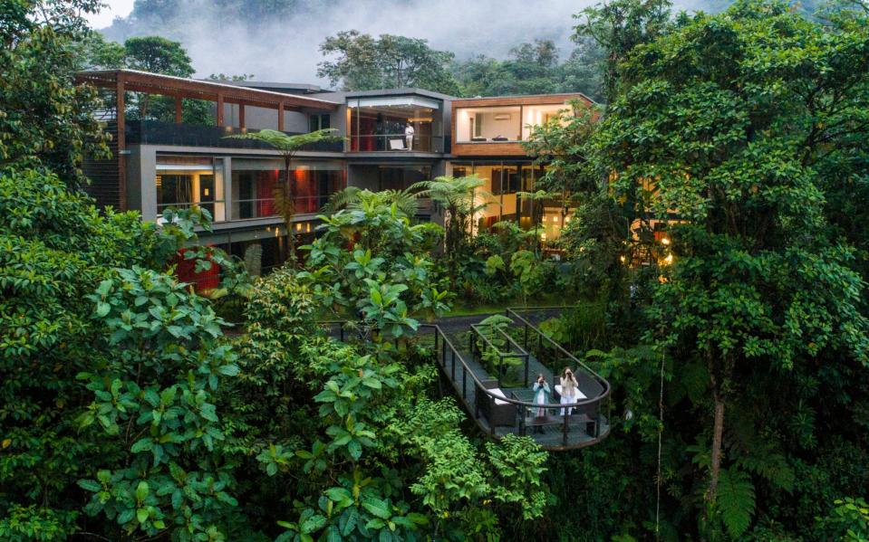 A giant viewing station at the heart of Ecuador's cloud forest: Mashpi Lodge