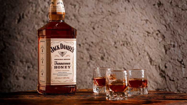 Bottle of Jack Daniel's honey