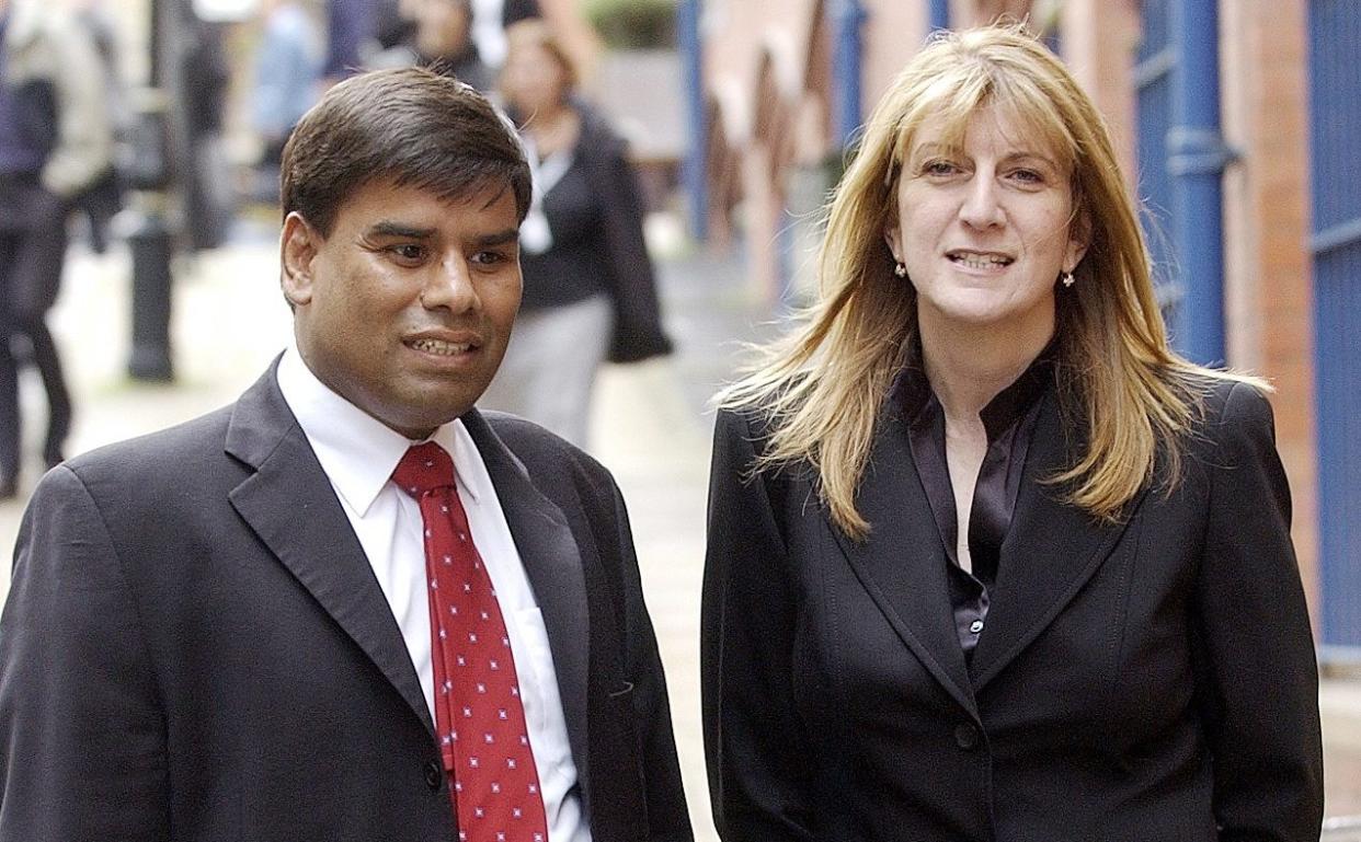 Khalid Mahmood with his former adviser and ex-girlfriend Elaina Cohen