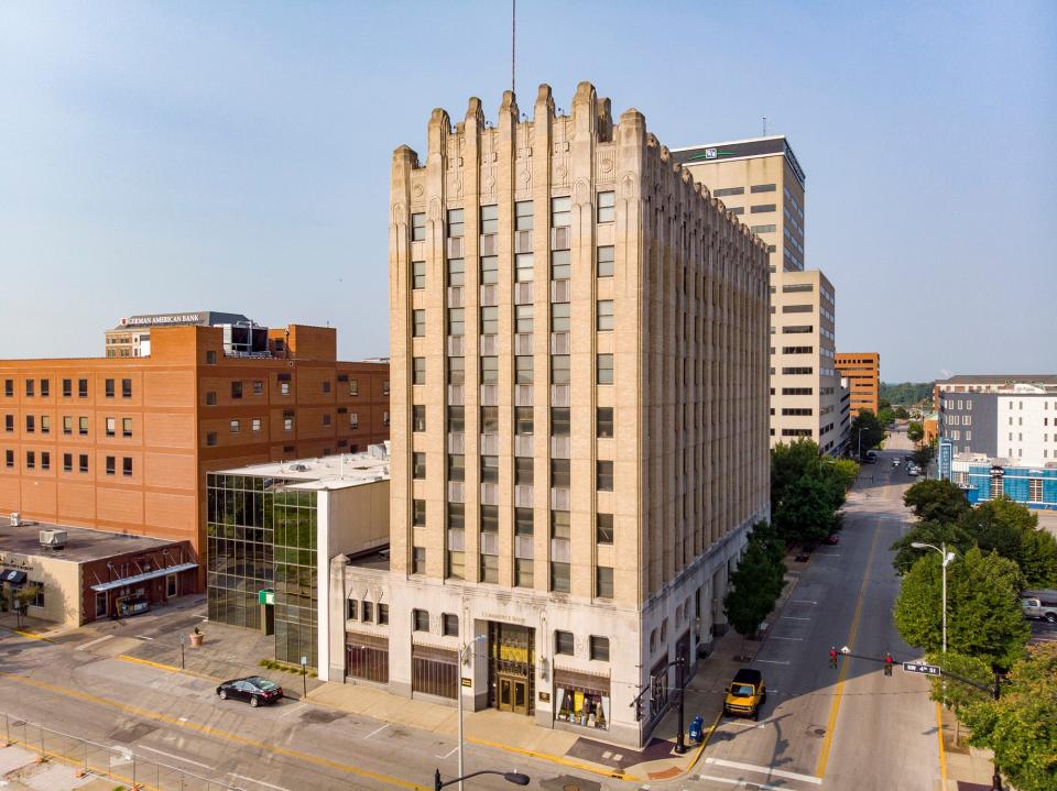 The Hulman Building and Garage is in Evansville.