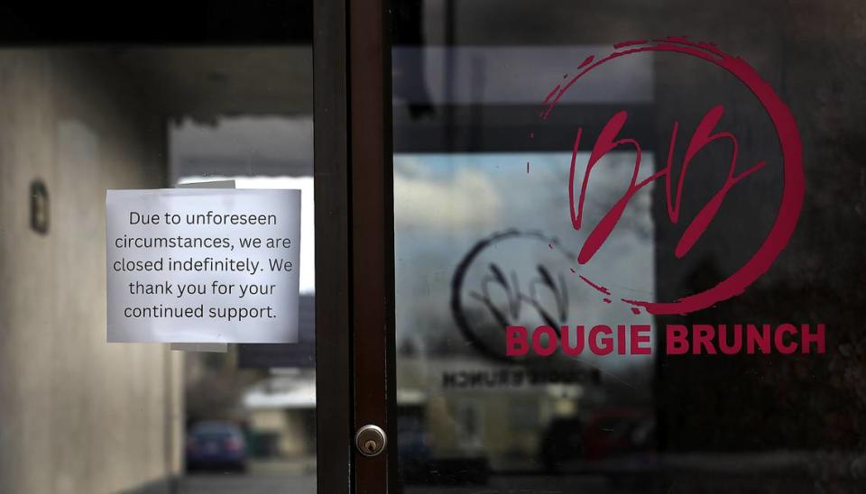 Bougie Brunch at 3320 W. Kennewick Ave. has closed indefinitely because of “unforeseen circumstances,” according a sign taped on the door of the Kennewick restaurant and an announcement in a Feb. 5 post on Facebook.