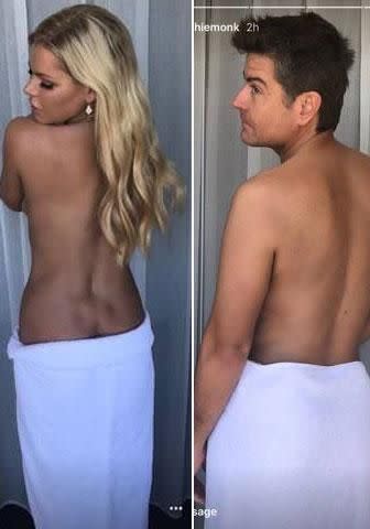 Sophie Monk and Stu Laundy seem to have silenced split rumours once and for all, sharing some very steamy snaps on social media. Source: Instagram