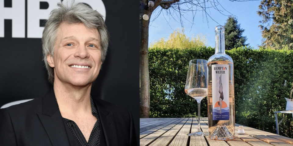 <p>Oenophiles agree: You don't need to live on a prayer when you sip Jon Bon Jovi's rosé, the brain child of the rocker, his son, and a famed French winemaker. One sip and you'll feel like you're living the good life, even if you don't have a house in the Hamptons or the South of France.</p><p><a class="link " href="https://go.redirectingat.com?id=74968X1596630&url=https%3A%2F%2Fwww.wine.com%2Fproduct%2Fhampton-water-rose-2019%2F522840%23promoBarModal&sref=https%3A%2F%2Fwww.redbookmag.com%2Ffood-recipes%2Fg34171716%2Fcelebrity-alcohol-brands%2F" rel="nofollow noopener" target="_blank" data-ylk="slk:BUY NOW;elm:context_link;itc:0;sec:content-canvas">BUY NOW</a> <em><strong>$20, wine.com</strong></em></p>