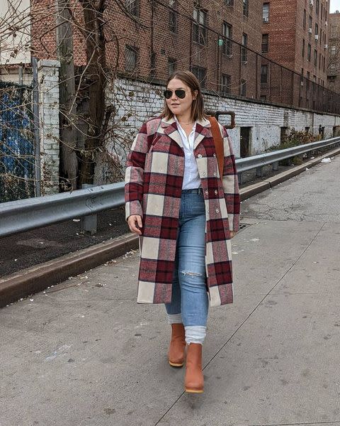 A Patterned Wool Coat