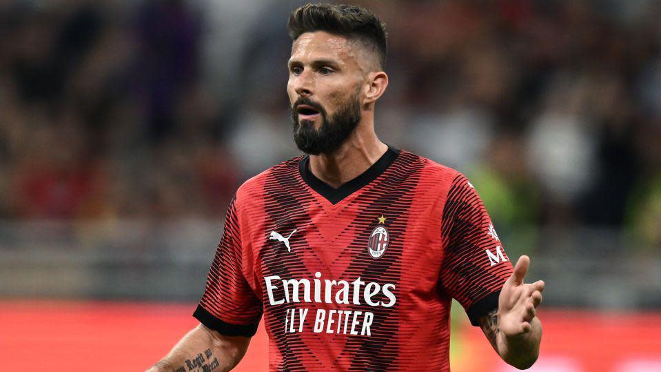 AC Milan striker Olivier Giroud