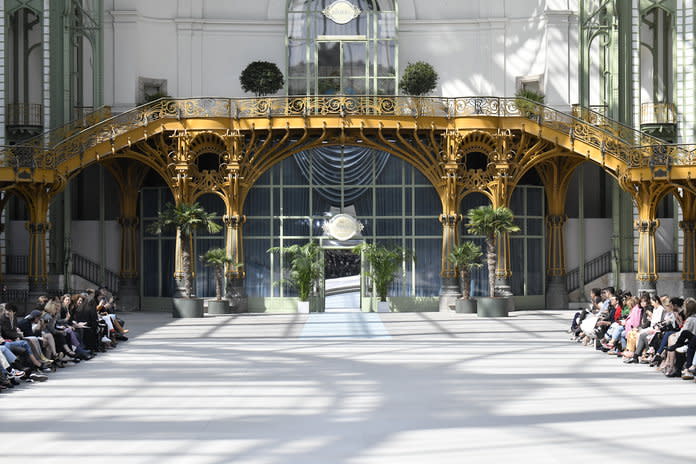 For Chanel Cruise 2020, Creative Director Virginie Viard recreated a train station.