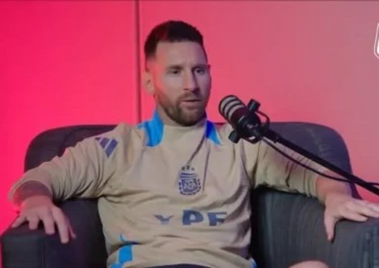 Messi, en la entrevista con Juan Pablo Varsky en Clank