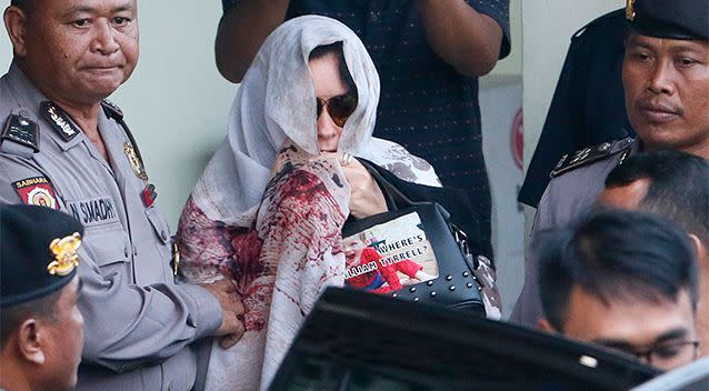 Schapelle Corby has arrived home in Australia as a free woman after giving the media slip this morning, after switching planes out of Bali at the last minute. Picture: EPA