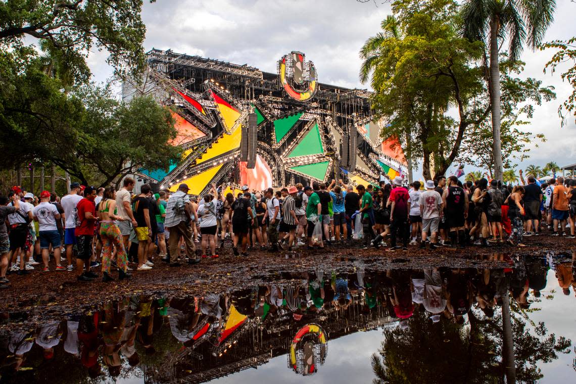 View of Main Stage during Day 2 of Ultra 2024 at Bayfront Park in Downtown Miami on Saturday, March 23, 2024.