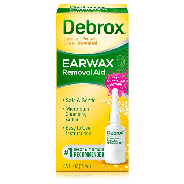 Debrox Earwax Removal Aid ear drops; best way to clean ears