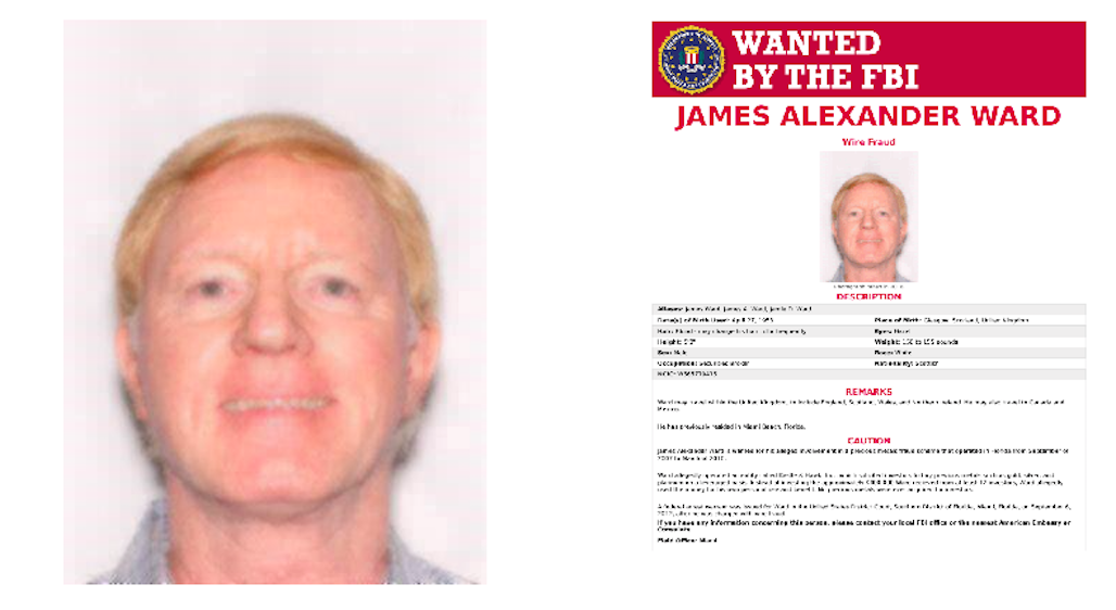 James Ward from Scotland is wanted by the FBI (Picture: FBI)