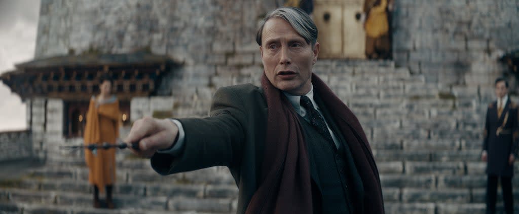 Mads Mikkelsen as Gellert Grindelwald in Fantastic Beasts 3 (Courtesy of Warner Bros. Pictures)