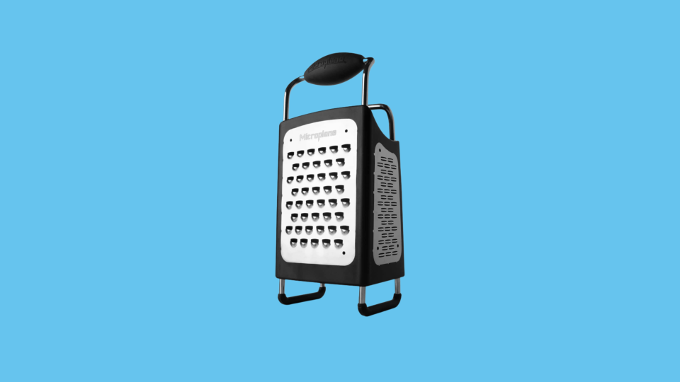 Our favorite grater is perfect for putting fresh cheese on your pizza.