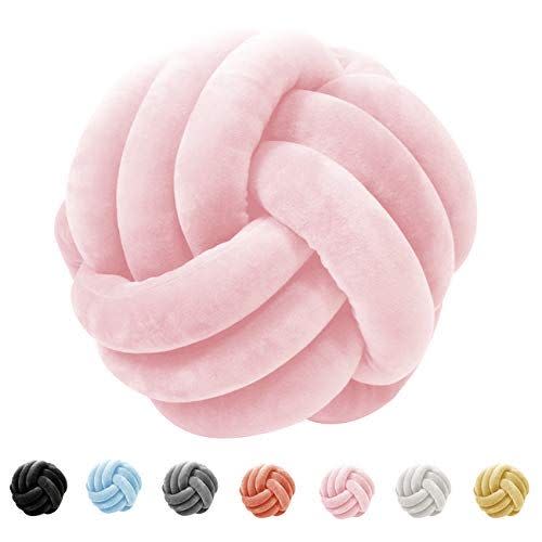 5) Soft Knot Ball Throw Pillow