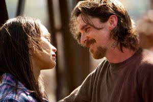 <p>Relativity Media</p> Zoe Saldaña and Christian Bale in 'Out of the Furnace'