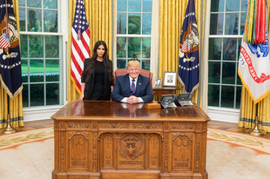 Kim Kardashian and Donald Trump had an unexpected meeting this week to discuss prison reforms. Source: Twitter/DonaldTrump