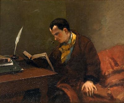 Retrato de Charles Baudelaire por Gustave Courbet. <a href="https://commons.wikimedia.org/wiki/File:Gustave_Courbet_033.jpg" rel="nofollow noopener" target="_blank" data-ylk="slk:Fabre Museum / Wikimedia Commons;elm:context_link;itc:0;sec:content-canvas" class="link ">Fabre Museum / Wikimedia Commons</a>