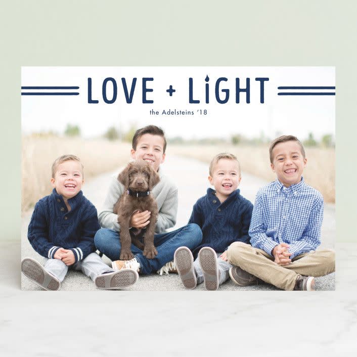 Love + Light Hanukkah Card (105 cards)