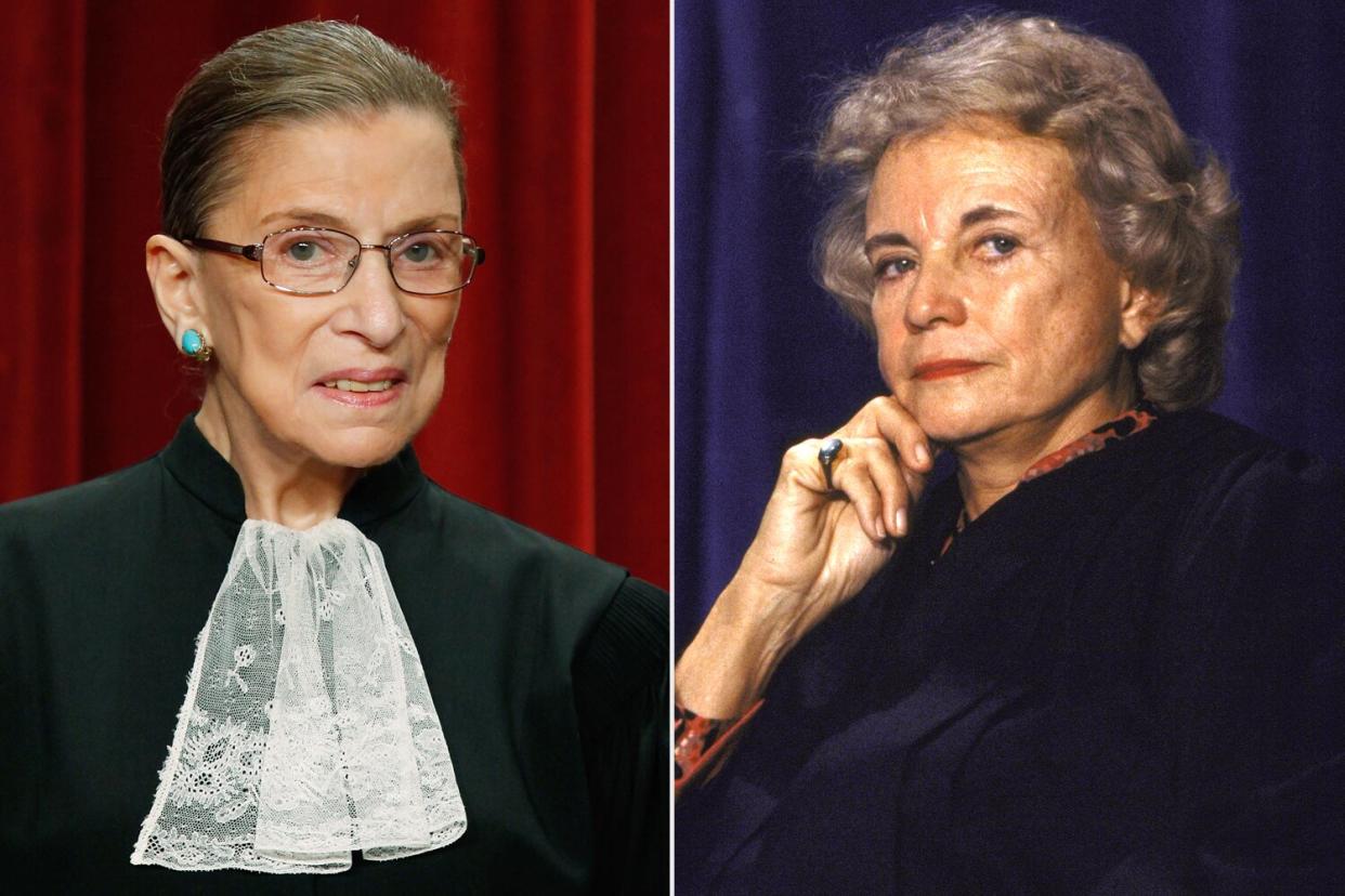 Associate Justice Ruth Bader Ginsburg poses during a group photograph at the Supreme Court building on September 29, 2009 in Washington, DC. The high court made a group photograph with its newest member Associate Justice Sonia Sotomayor. Supreme Court Justice Sandra Day O'Connor (during Commerce Secy. Barbara Franklin's swear-in).