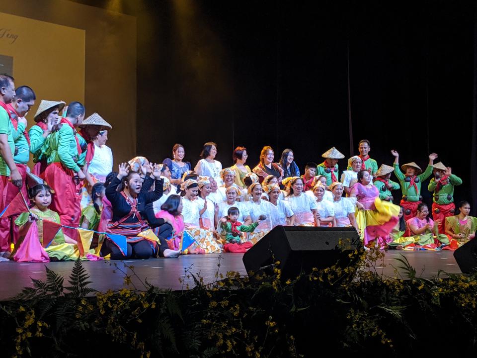 The Heart at Play Foundation from the Philippines performing at the concert on 8 November, 2019. (PHOTO: Wong Casandra/Yahoo News Singapore)