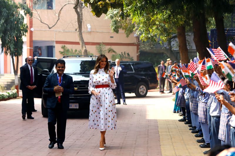 U.S. President Donald Trump visits India