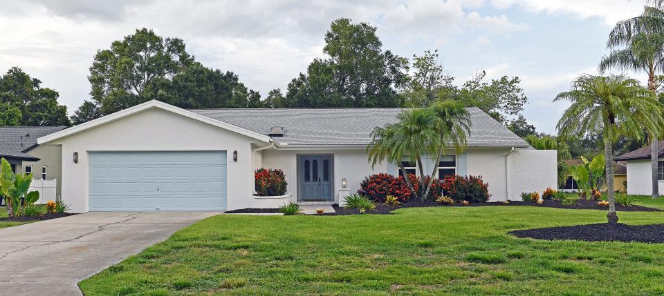 This two-bedroom, two-bathroom home at 5438 Dominica Circle in Center Gate Estates is 2,051 square feet under air. The asking price is $600,000.