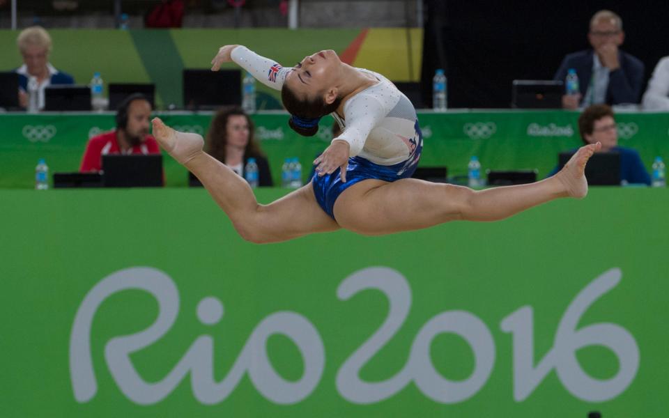 Claudia Fragapane competing at the Rio Olympics