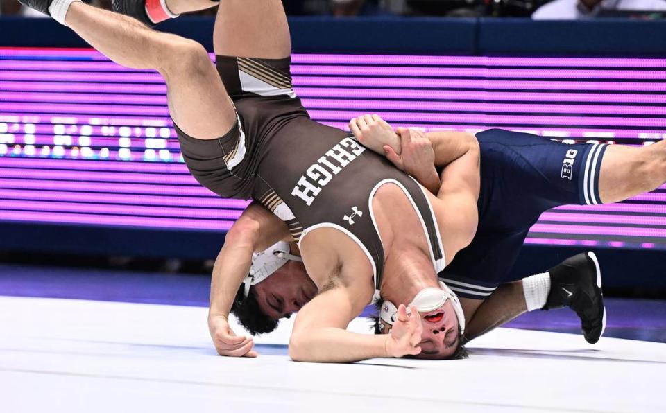 Penn State’s Beau Bartlett, pictured on Dec. 3, was able to secure an Olympic Team Trials spot by making the finals of his 65 kilogram class on Saturday at the US Senior Nationals.