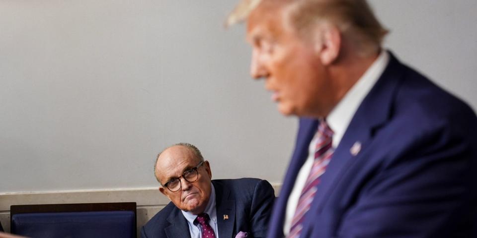 Rudy Giuliani and Donald Trump