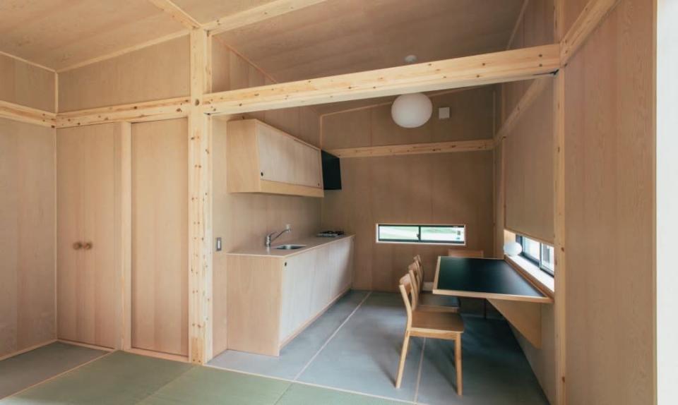 The kitchen in Jasper Morrison’s ‘Hut of Cork.’