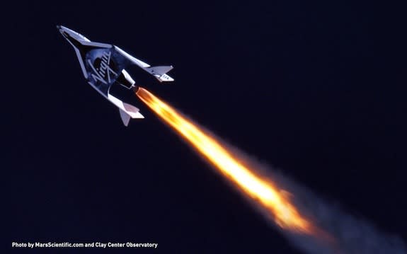 Virgin Galactic conducted a historic first supersonic test flight of SpaceShipTwo on April 29, 2013, in the Mojave Desert, CA.