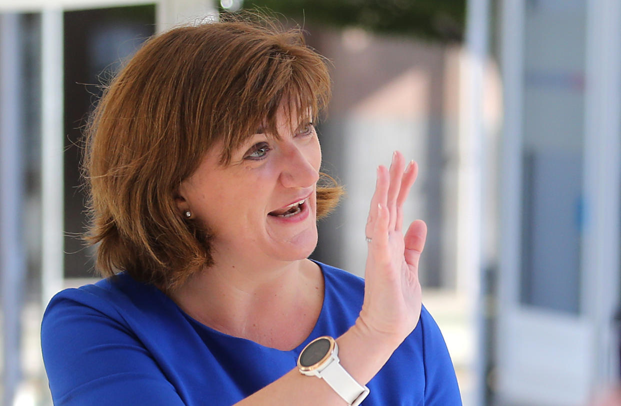 Nicky Morgan MP during the final day of the Conservative Party Conference at the Manchester Convention Centre. Picture dated: Wednesday October 2, 2019. Photo credit should read: Isabel Infantes / EMPICS Entertainment